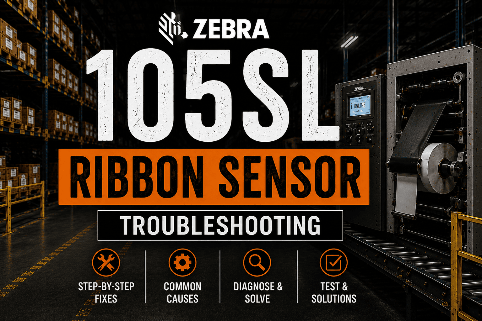 Zebra 105SL Ribbon Sensor Troubleshooting Guide